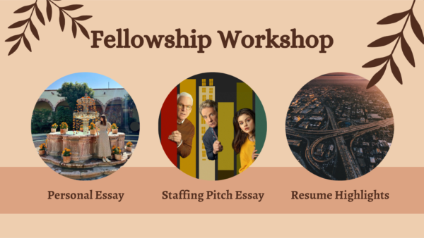 TV Writing Fellowship Essay Workshop (April 1st Session)